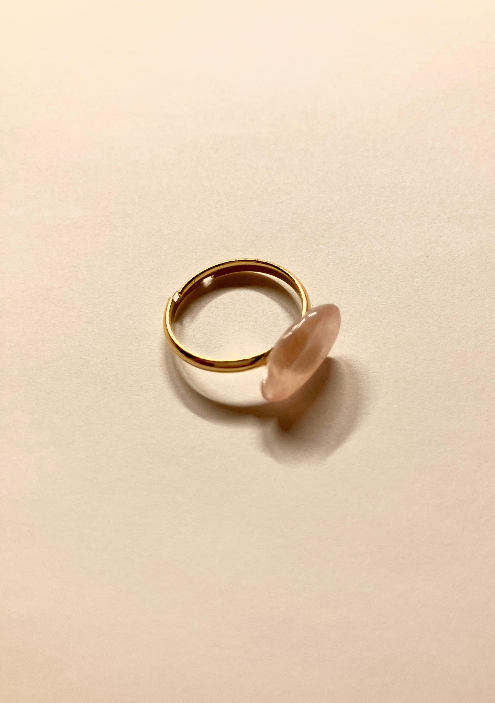 桜貝のピンキーリング　桜貝のサイズ小 | 5枚目