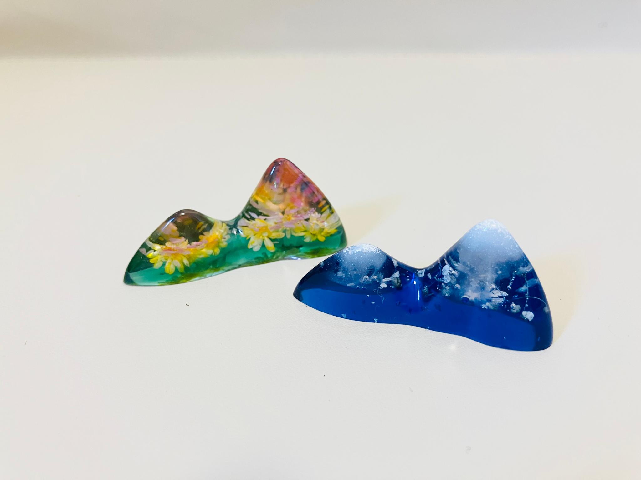 『福袋2026』山の箸置き　ペア（春と冬） | 6枚目