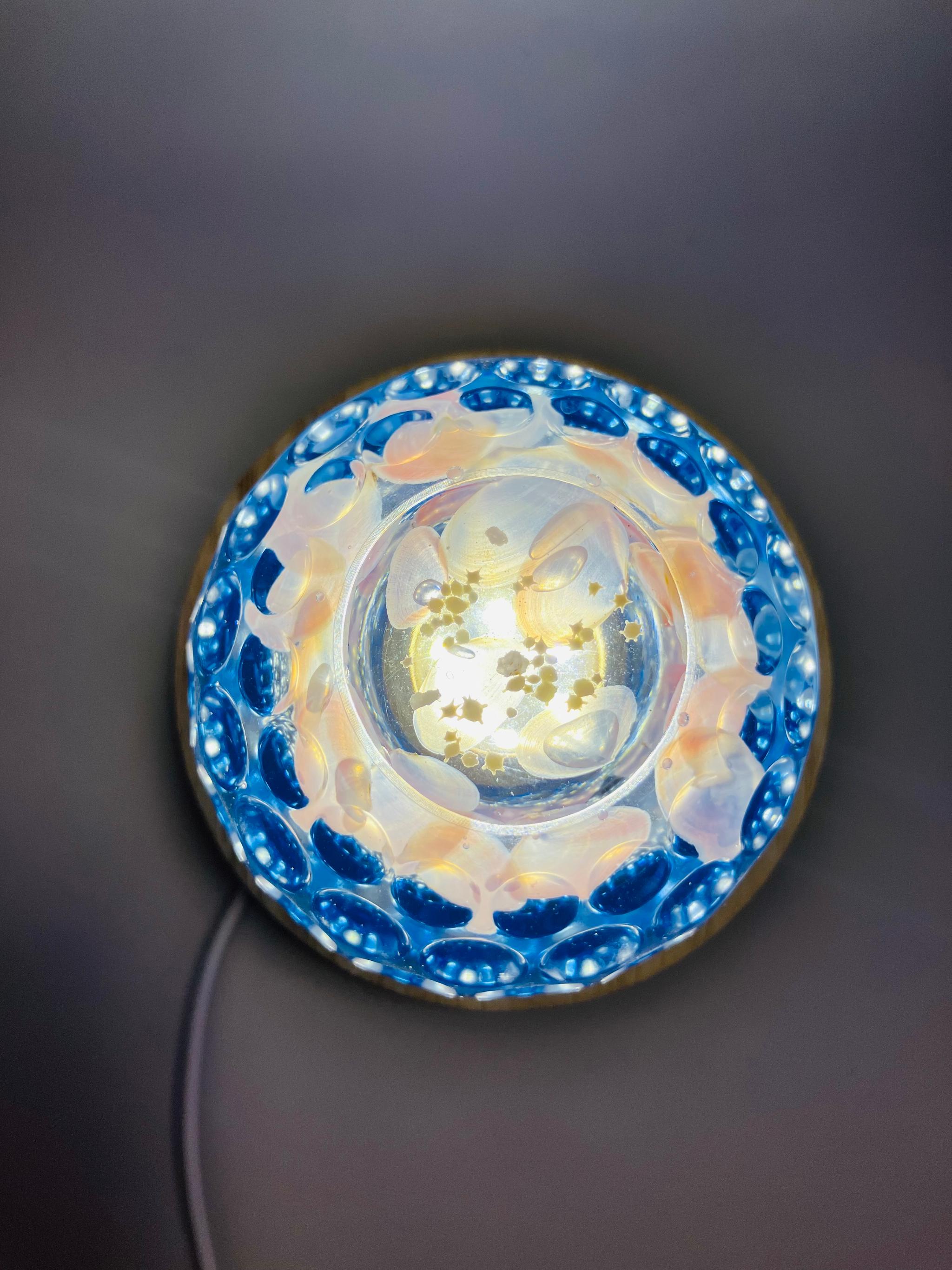 幻想的なクラゲのランタン（青） | 5枚目