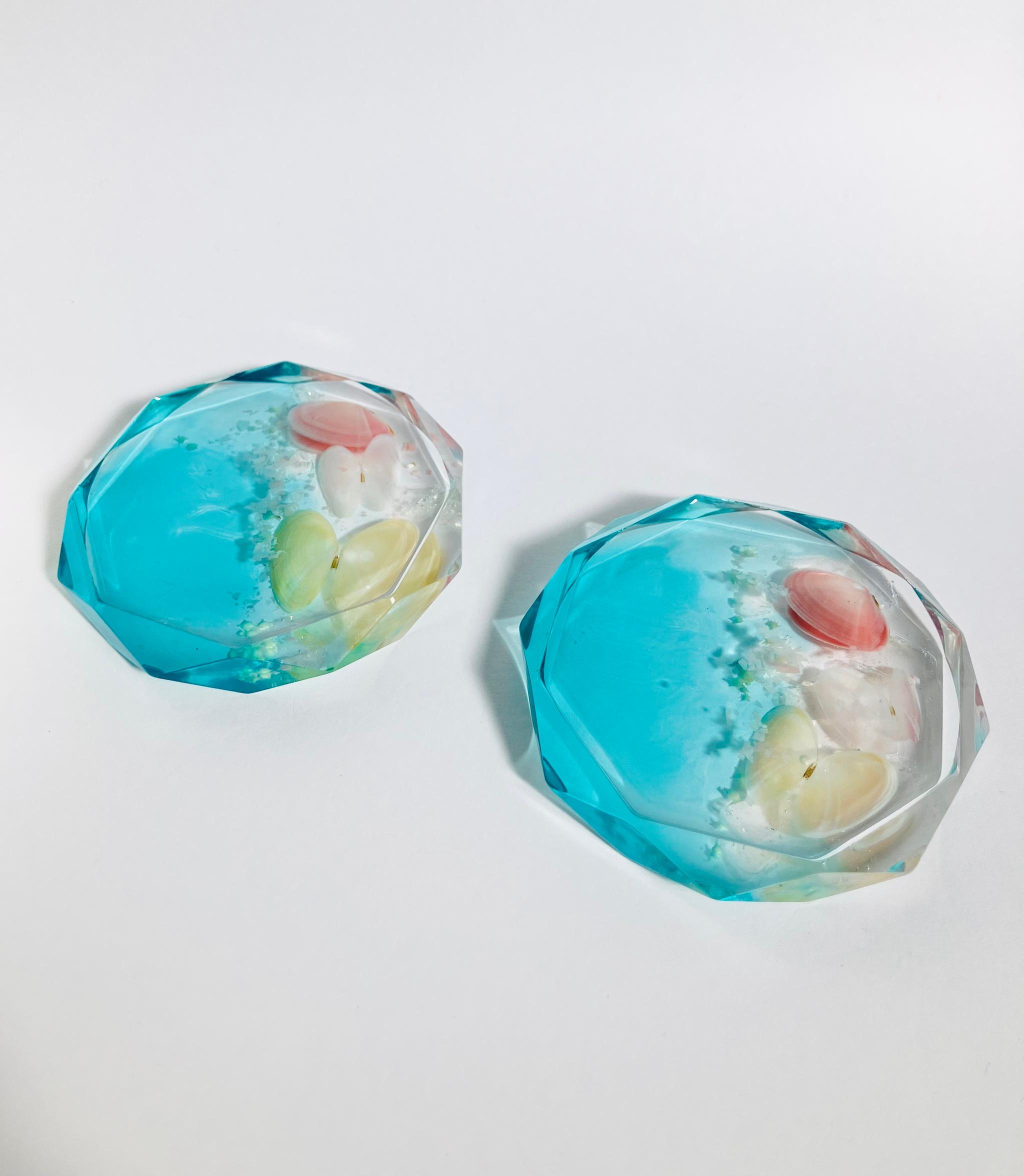 花咲く海の宝石〜マリンコースター ペア | 6枚目