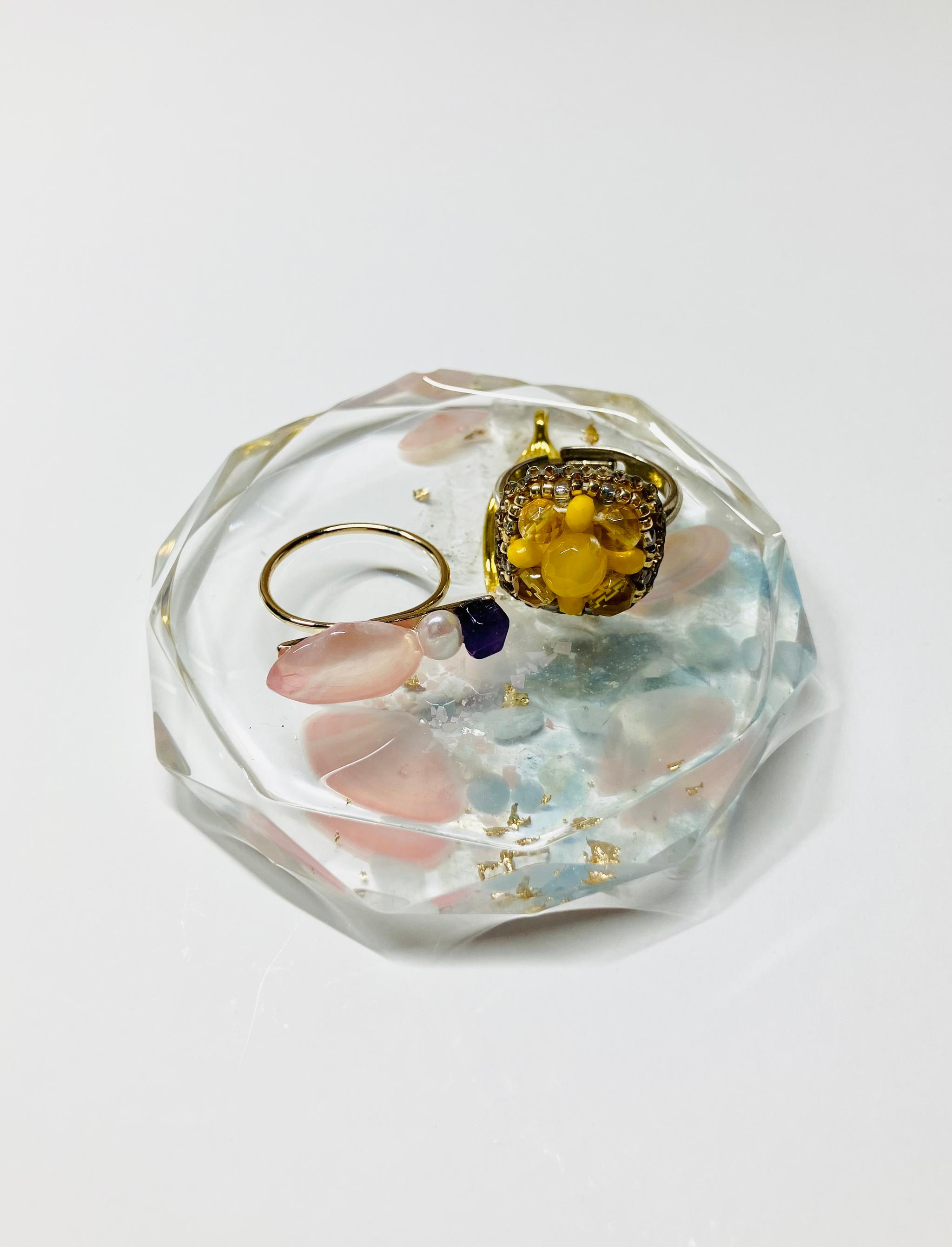 【受注制作】人魚のオルゴナイト 水晶×アクアマリン(3月誕生石) | 4枚目